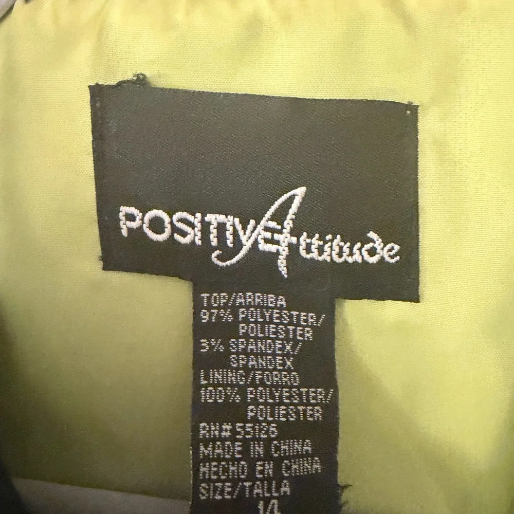 Positive Attitude bright green